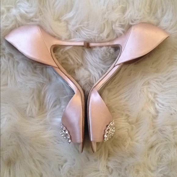 Badgley Mischka Blush Heels - Picture 2 of 5